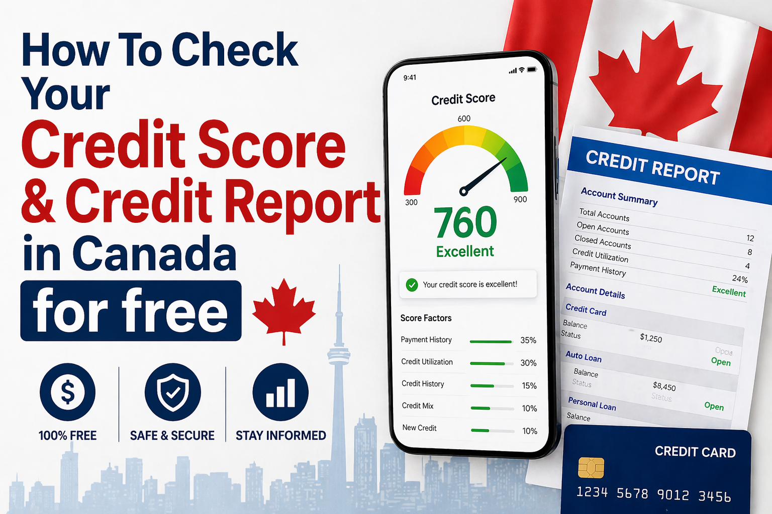 How To Check Your Credit Score & Credit Report in Canada for free