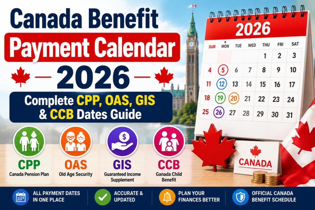 Canada Benefit Payment Calendar 2026