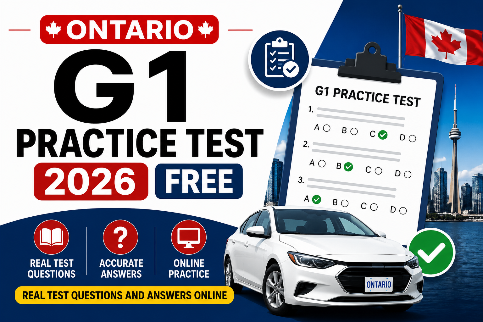 Ontario G1 Practice Test 2026 Free