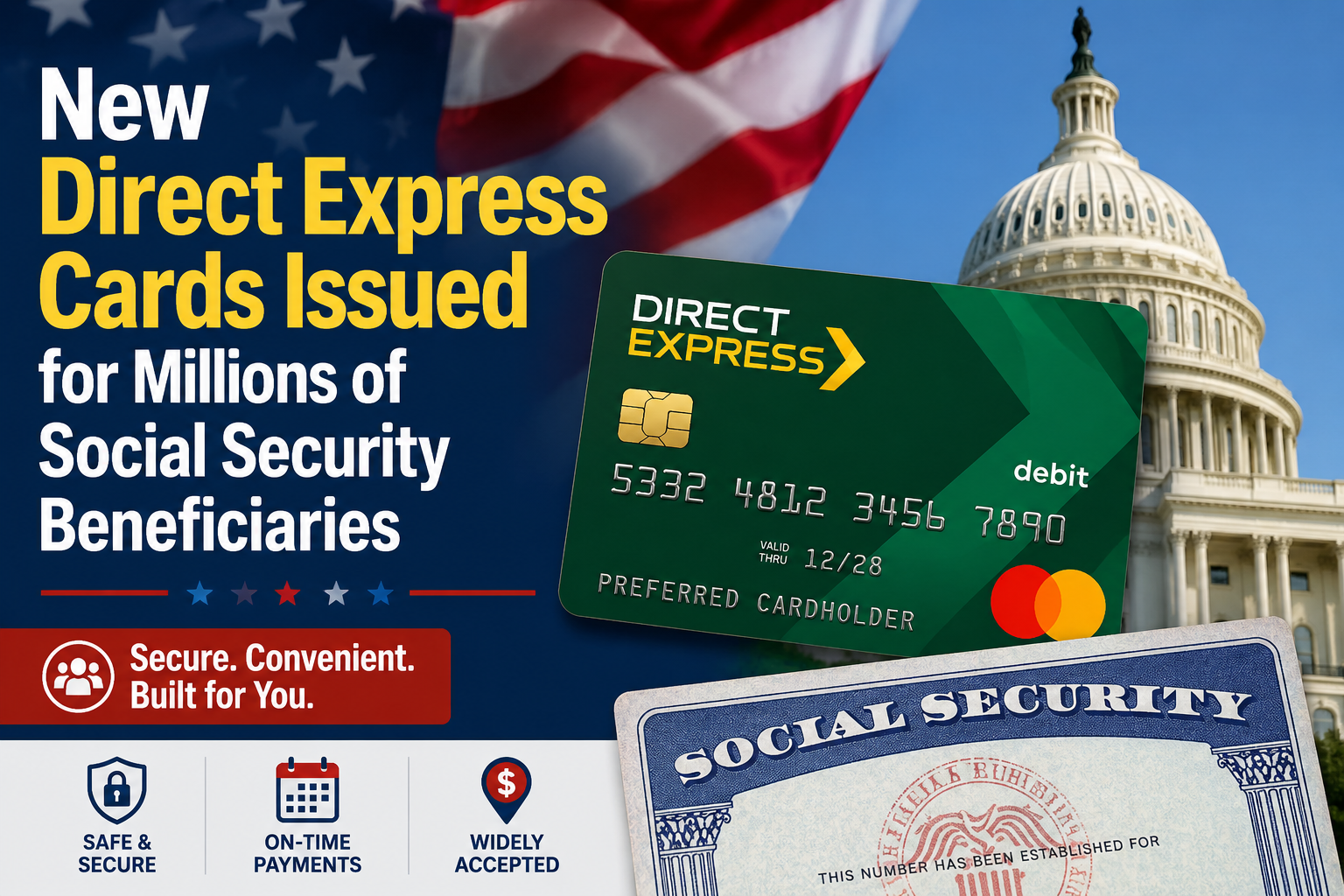 New Direct Express Cards Issued for Millions of Social Security Beneficiaries