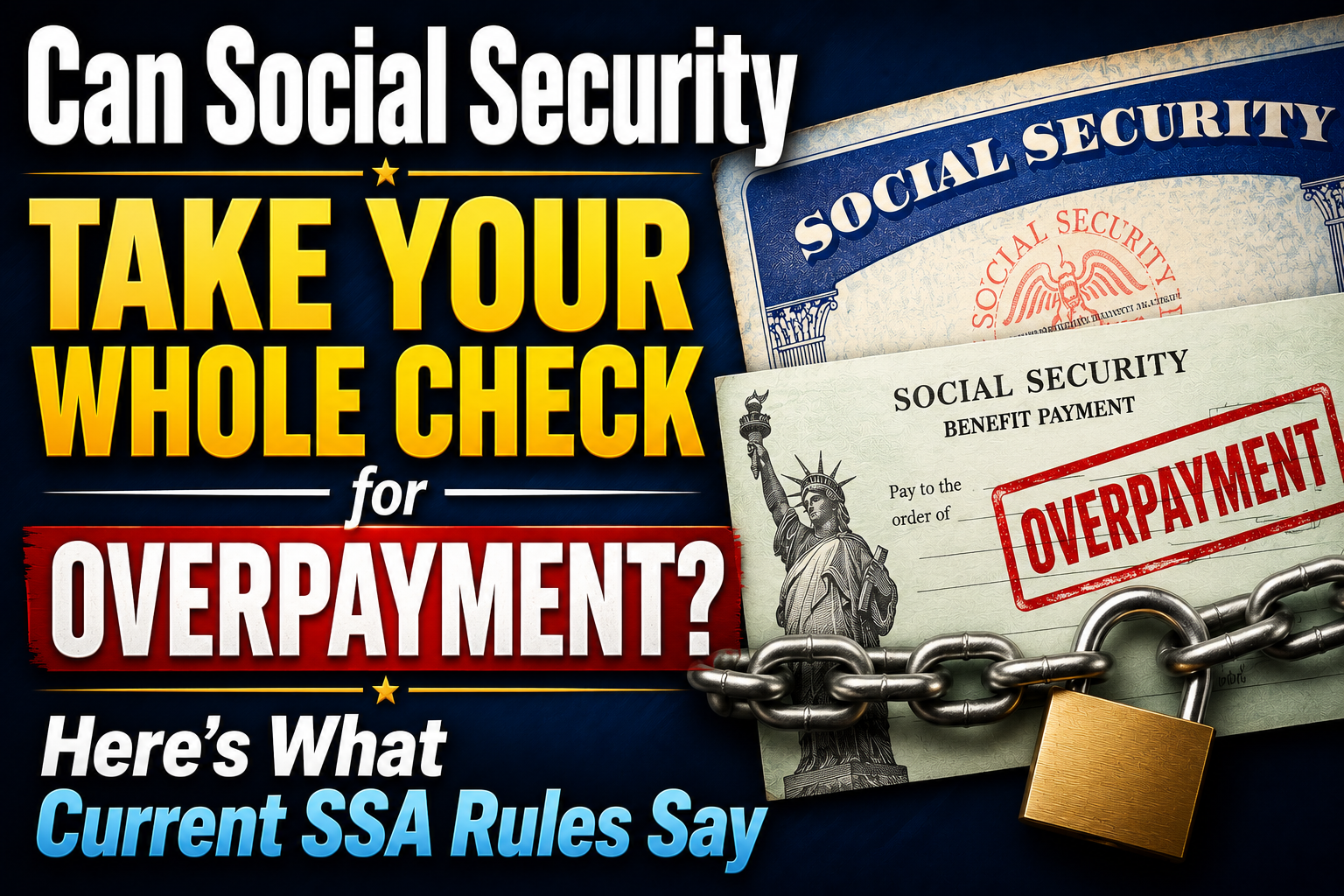 Can Social Security Take Your Whole Check for Overpayment