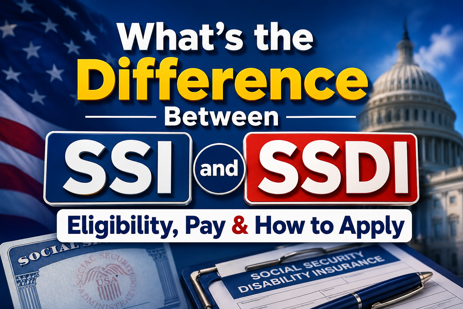 Difference Between SSI and SSDI