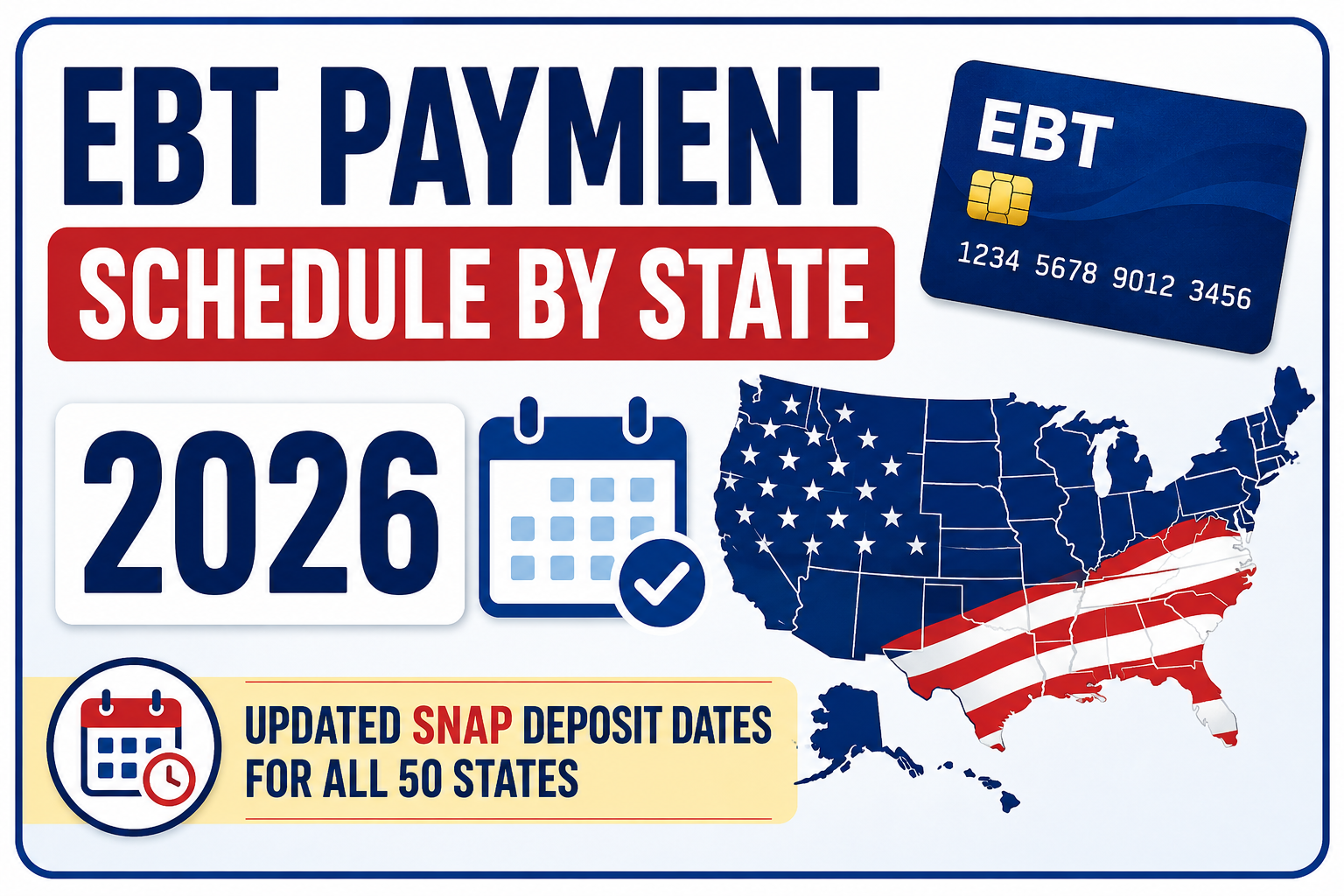 EBT Payment Schedule by State 2026